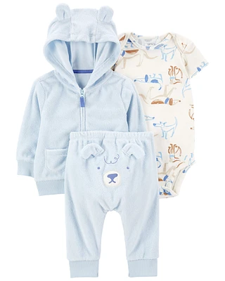 3-Piece Dog Little Jacket Set