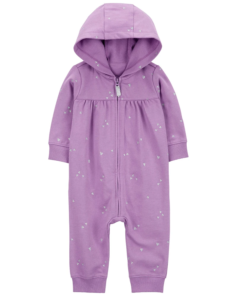 Baby Long-Sleeve Jumpsuit - Purple