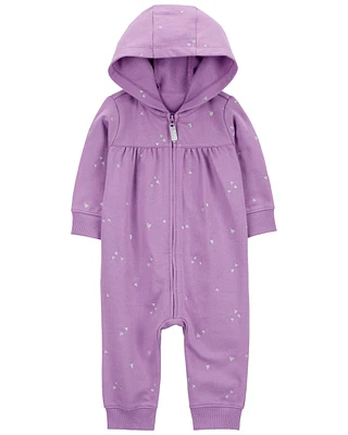 Baby Long-Sleeve Jumpsuit - Purple