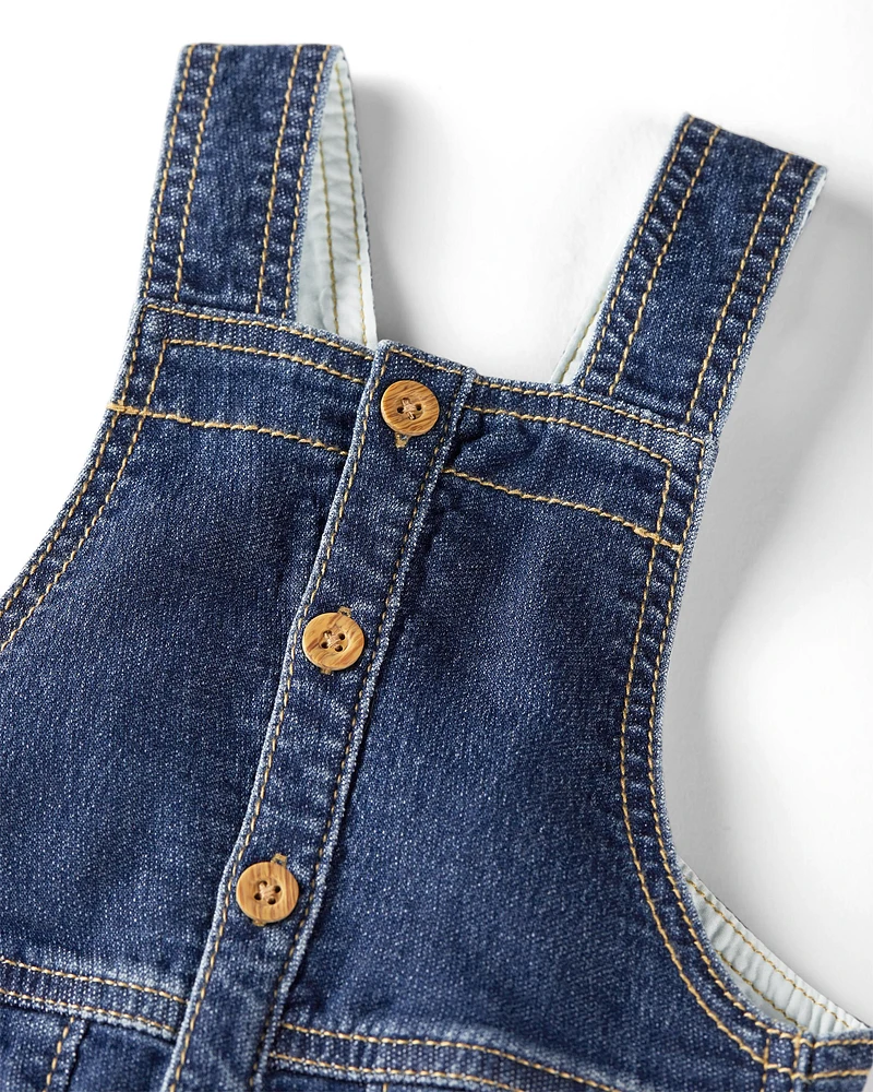 Baby Organic Cotton Denim Overalls