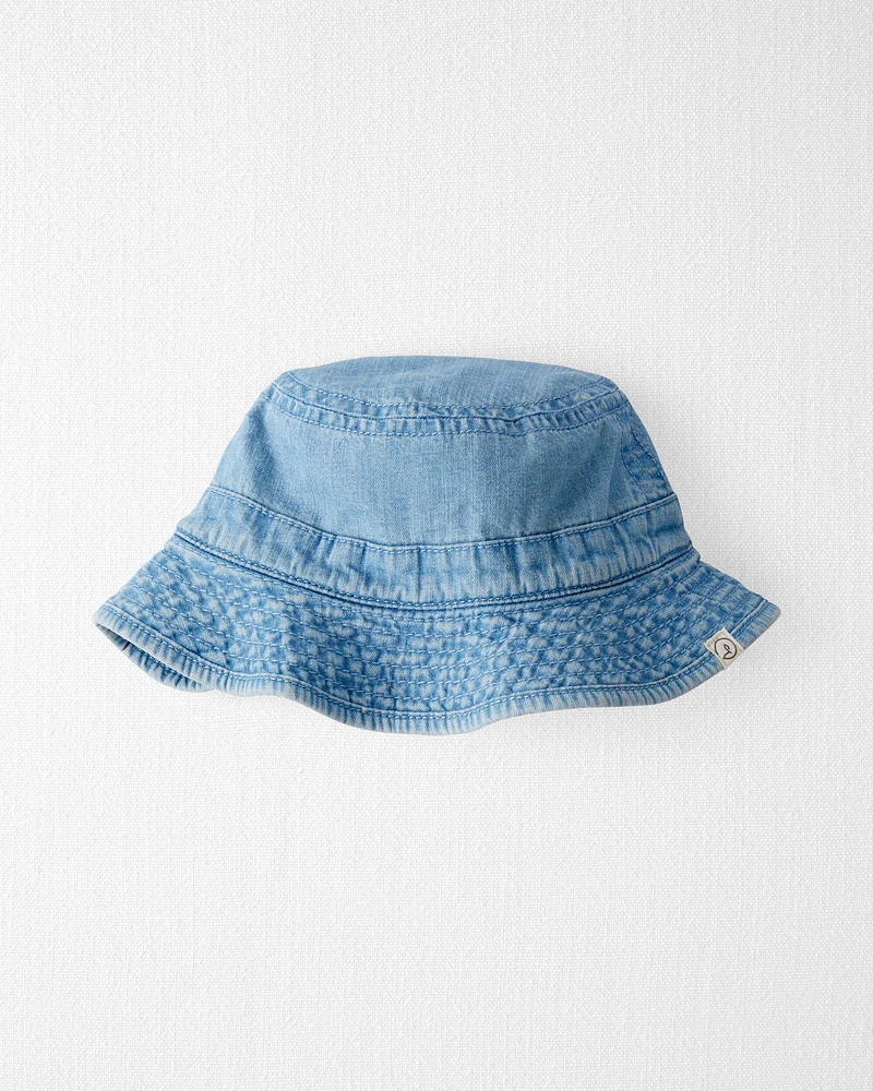 Toddler Organic Cotton Chambray Bucket Hat