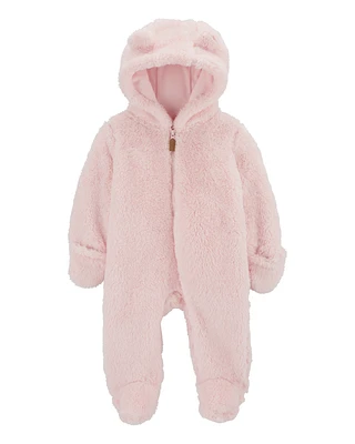 Baby Hooded Sherpa Jumpsuit