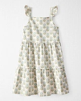 Kid Organic Cotton Floral-Print Dress