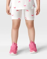 Toddler Crab Print Bike Shorts