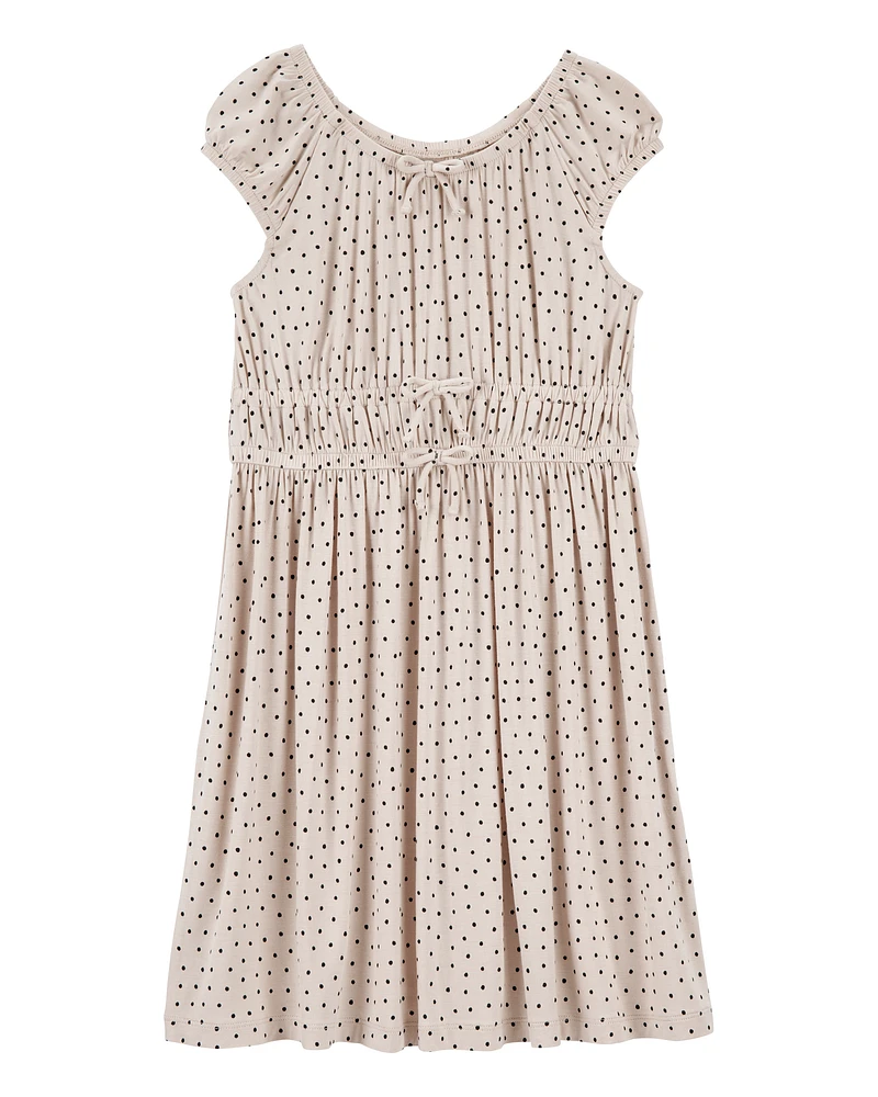 Kid Polka Dot Viscose Dress