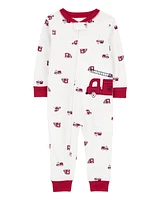 Baby 1-Piece Firetruck 100% Snug Fit Cotton Footless Pyjamas