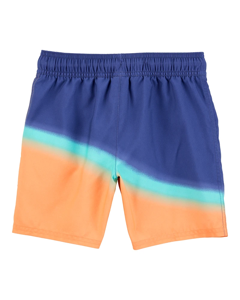 Kid Colourblock Swim Trunks