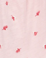 Baby 2-Piece Printed Bodysuit Pant Set - Pink/Navy