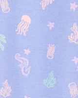 Baby Girl 1-Piece Jellyfish 100% Snug Fit Cotton Footie Pyjamas