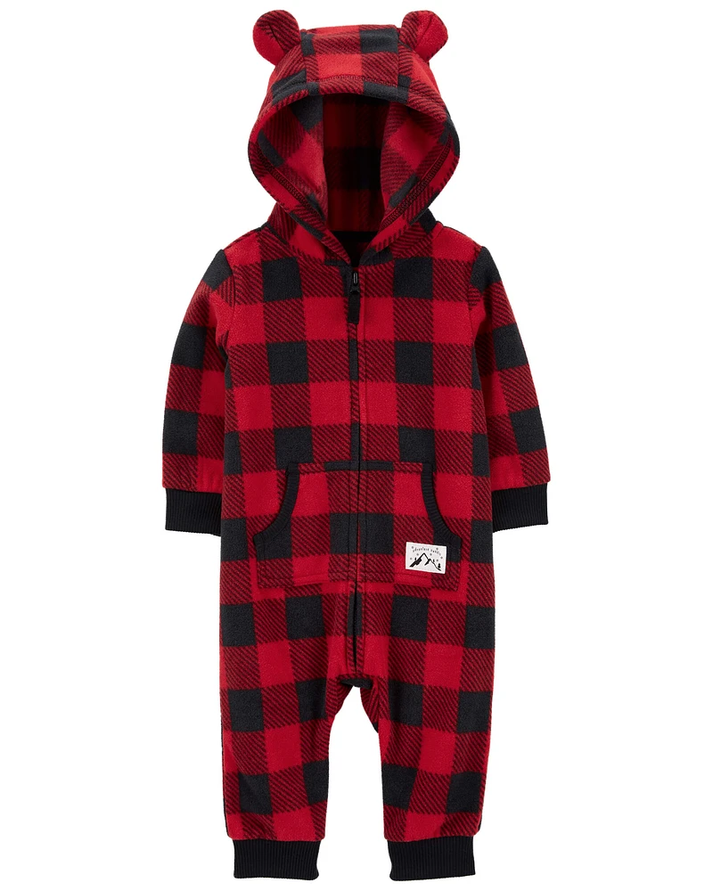 Baby 1-Piece Buffalo Check Jumpsuit