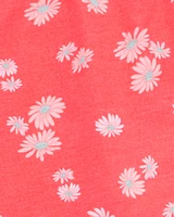 Girls Floral Pull-On Golf Skort - Orange