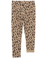 Leopard Cozy Fleece Leggings