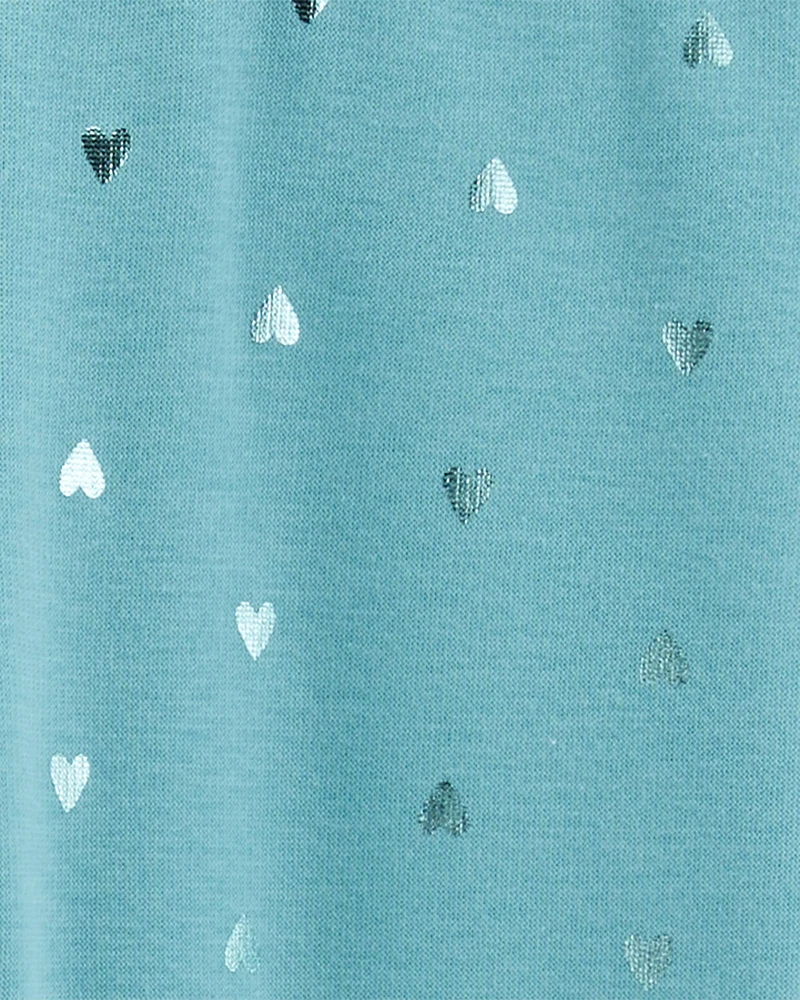 Shiny Heart Cozy Fleece Leggings