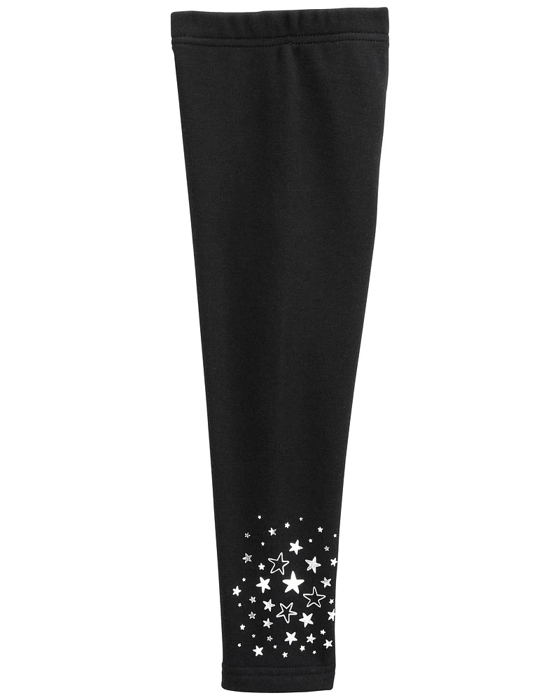 Star Cozy Fleece Leggings