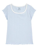 Kid Pointelle Baby Tee