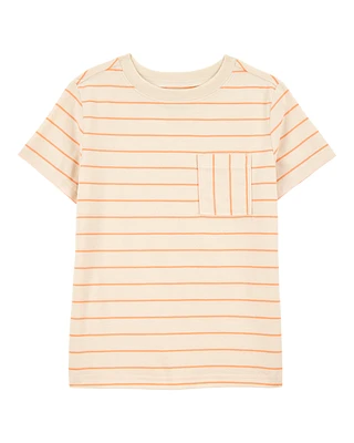 Kid Striped Knit Short-Sleeve Tee