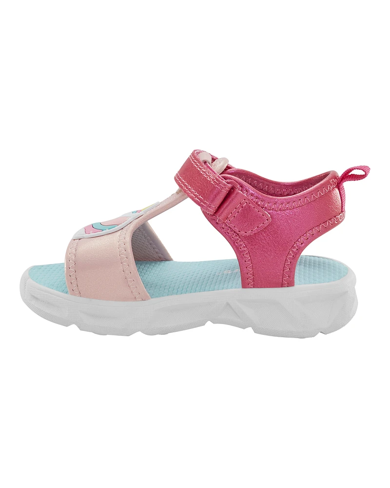 Toddler Unicorn Rainbow Light Up Sandals