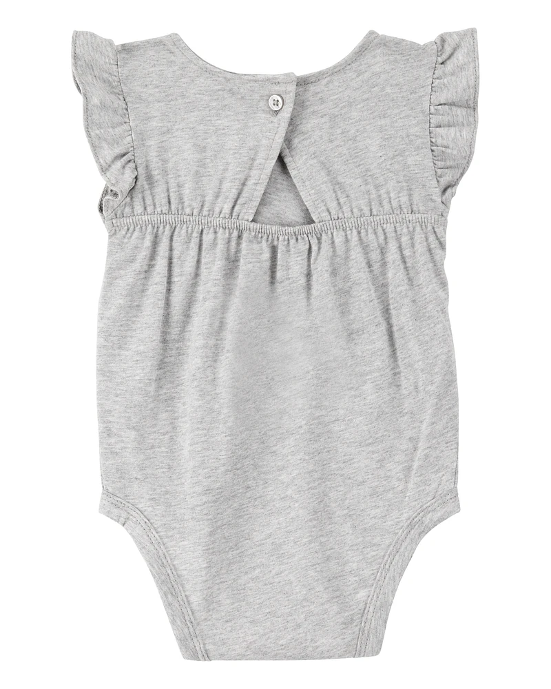 Baby 2-Piece Floral Bodysuit & Diaper Cover Set