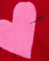 Kid Heart Sweater - Red