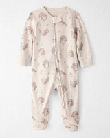 Baby Organic Cotton Sleep & Play Pyjamas Autumn Grove Print