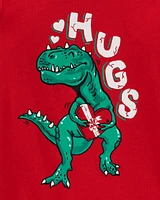 Valentine's Day Dinosaur Long-Sleeve Tee