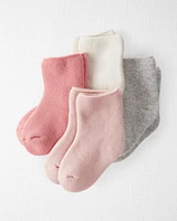 Baby 4-Pack Organic Cotton Terry Socks