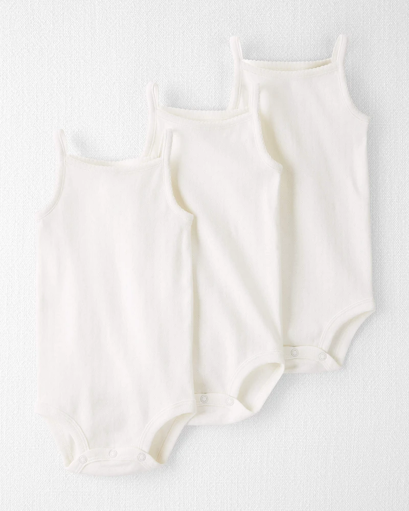 Baby 3-Pack Organic Cotton Bodysuits