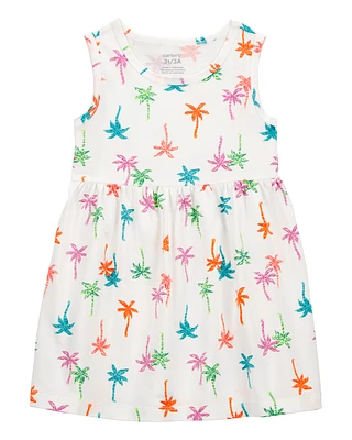 Toddler Palm Tree Tank Dress