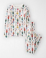 Kid Organic Cotton Pyjamas Set Holiday Nutcracker