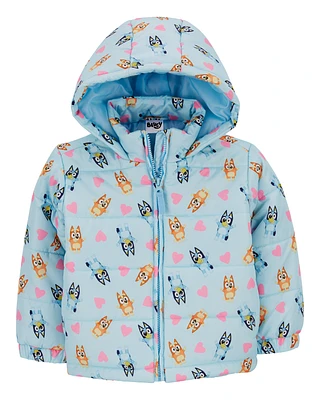 Toddler Bluey Puffer Jacket