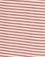 Baby Girl Striped 1-Piece PurelySoft Footie Pyjamas