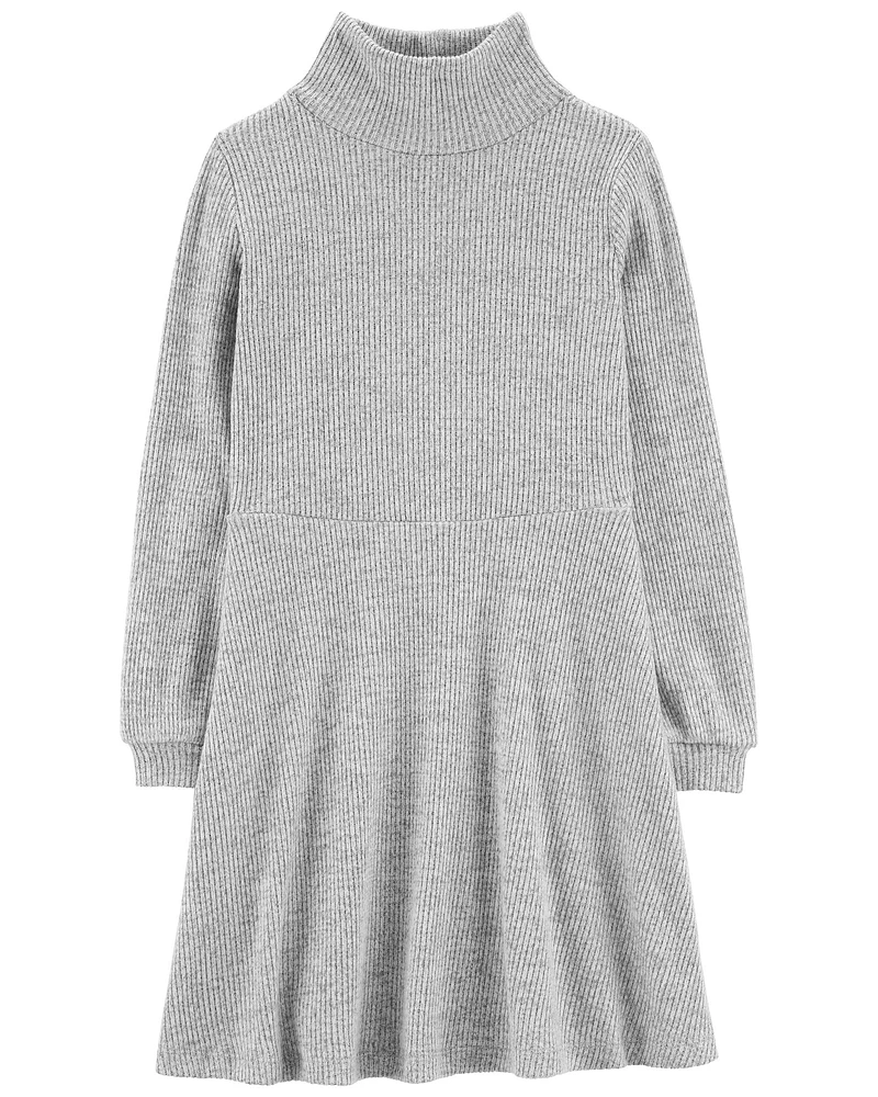 Ribbed Turtle Neck Dress