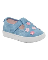 Baby Every Step® First Walker Floral Denim Sneakers - Blue