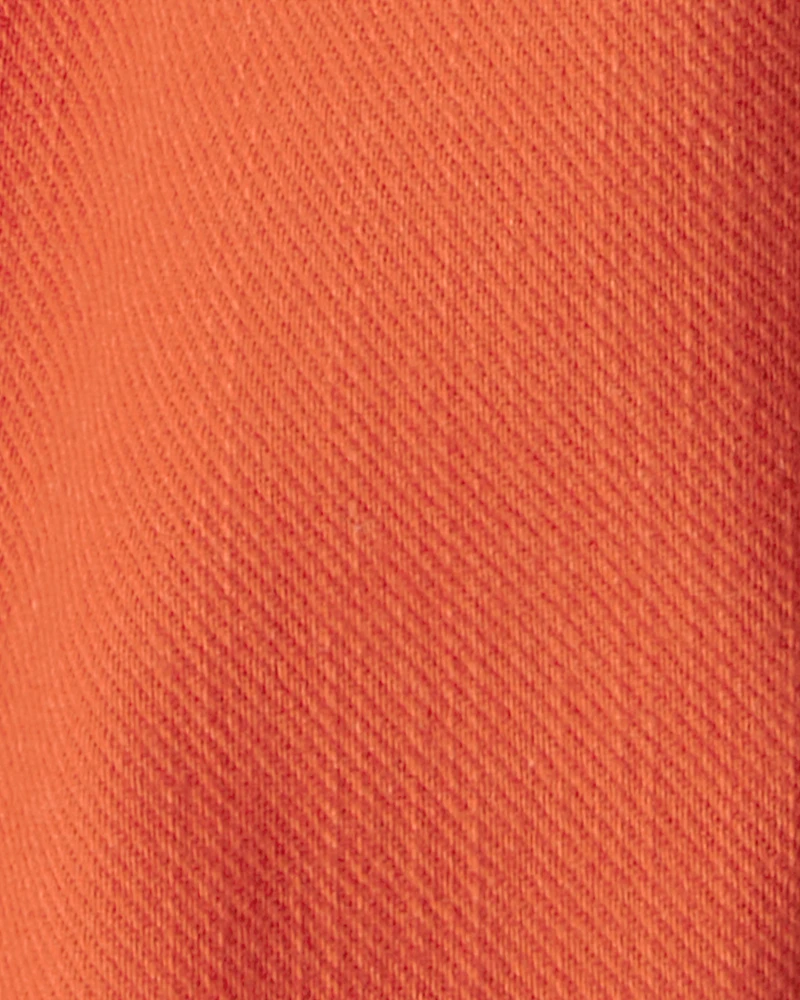 Toddler Boy Cotton Fashion Cargo Pants - Orange