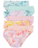 Kid 7-Pack Tie-Dye Hipster Stretch Cotton Undies