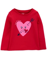 Toddler Valentine's Day Heart Graphic Tee