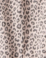 Baby Girl 2-Piece Leopard Print Long-Sleeve Dress Set