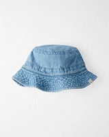 Toddler Organic Cotton Chambray Bucket Hat