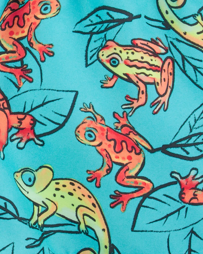 Toddler Iguana Swim Trunks