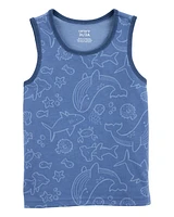 Toddler Sea Animals Graphic Tank - Blue