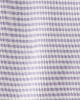 Baby Organic Cotton Striped Sleeper Pyjamas