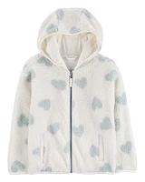 Kid Heart Sherpa Zip Jacket