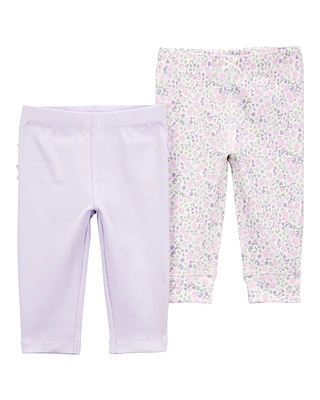 Baby Floral 2-Pack Pants