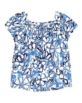 Baby Floral Short-Sleeve Fashion Top