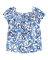 Baby Floral Short-Sleeve Fashion Top