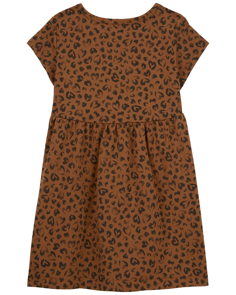 Toddler Leopard Jersey Dress