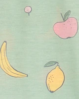 Kid Fruit Loose Fit 2-Piece Pyjamas - Green