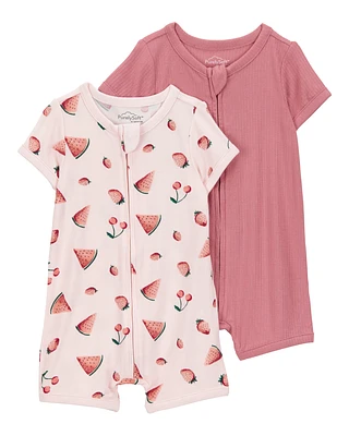Baby 2-Pack PurelySoft Romper PJs