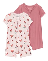 Baby 2-Pack PurelySoft Romper PJs