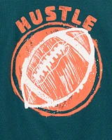 Toddler Hustle Football Graphic Tee